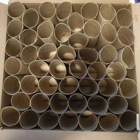 Clean 50 toilet paper rolls & 7 paper towel rolls Use for arts, crafts & etc - Picture 1 of 6